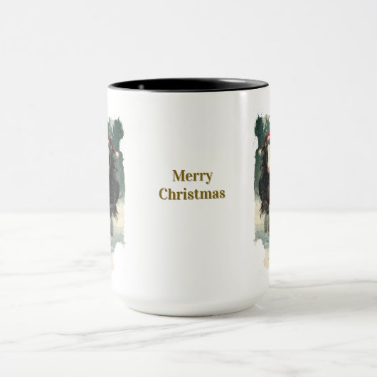 Equestrian Christmas Coffee Mug Tasse (Zentrum)