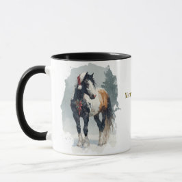 Equestrian Christmas Coffee Mug Tasse