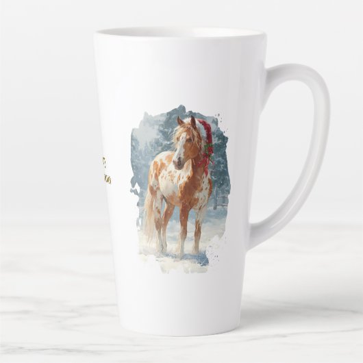 Equestrian Christmas Latte Mug Milchtasse (Rechts)