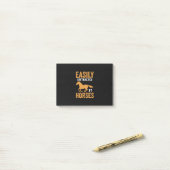 Equestrian Gift | Easily Distracted By Equestrian Post-it Klebezettel (Auf Schreibtisch)