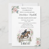 Equestrian Graduation Einladung (Vorderseite)