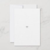 Equestrian Horse Crest Wedding RSVP Card Karte (Rückseite)