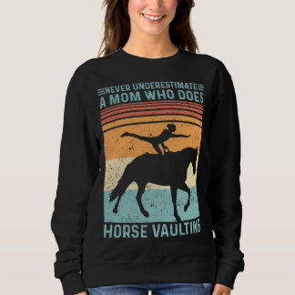 Equestrian Horse Vaulting Retro Sweatshirt