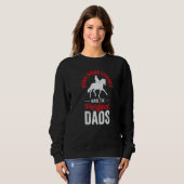 Equestrian Horse Vaulting Vaulter Horseback Riding Sweatshirt (Vorne ganz)