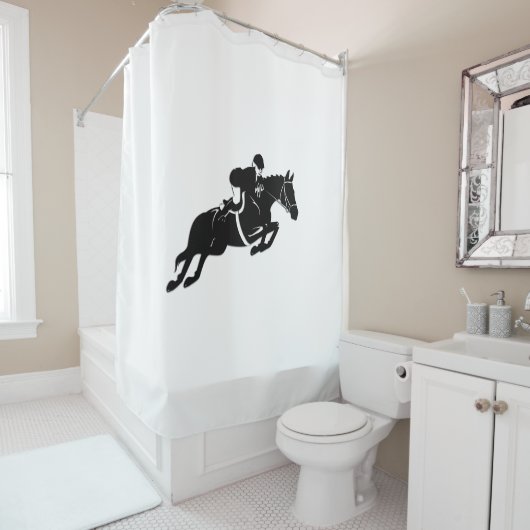 Equestrian Jumper Duschvorhang (Beispiel)