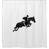 Equestrian Jumper Duschvorhang (Vorderseite)
