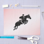 Equestrian Jumper Pink Seidenpapier (Handwerk)