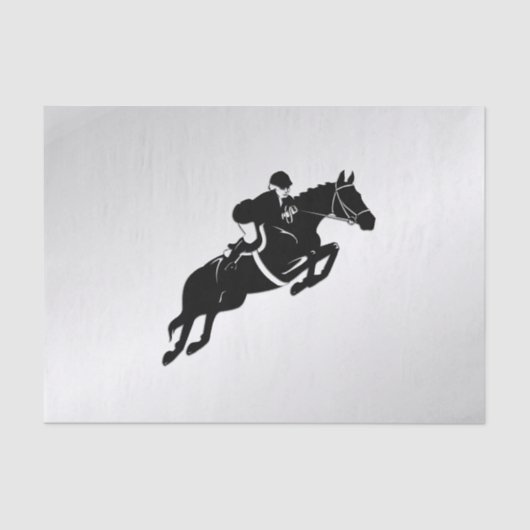 Equestrian Jumper Silver Seidenpapier (Vorderseite)