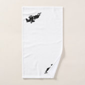Equestrian Jumper White Handtuch (Handtuch)