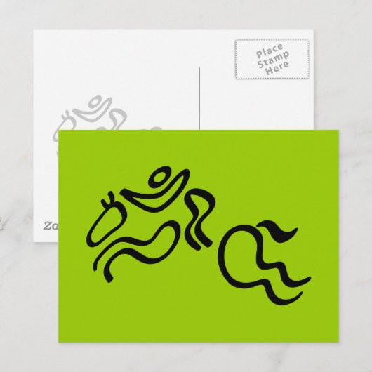 Equestrian Jumping Postkarte (Vorne/Hinten)