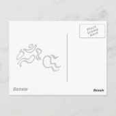 Equestrian Jumping Postkarte (Rückseite)