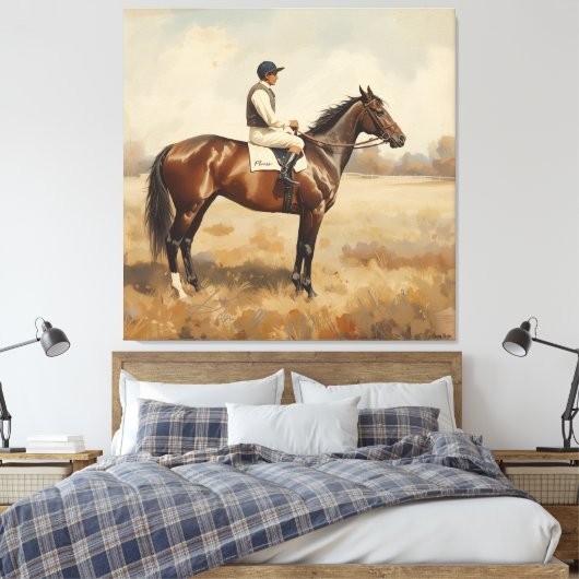 Equestrian  leinwanddruck (Insitu (Schlafzimmer))
