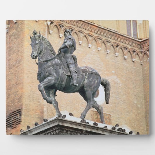Equestrian Monument of Bartolommeo Colleoni (1400- Fotoplatte (Vorderseite)