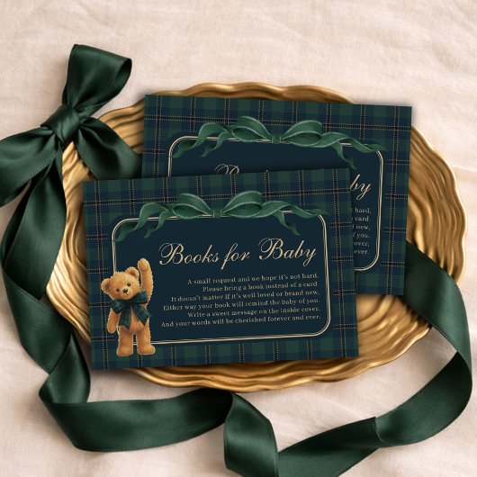 Equestrian Polo Teddy Bear Books for Baby Boy Begleitkarte