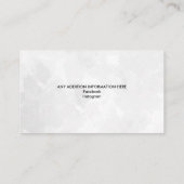 Equestrian Professional Personalized Equine Horse  Visitenkarte (Rückseite)