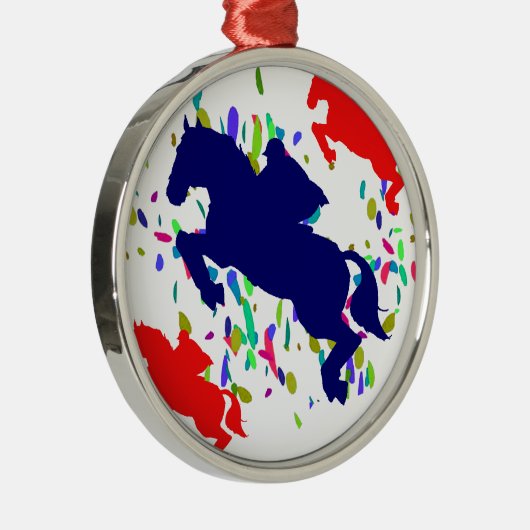 EQUESTRIAN SILBERNES ORNAMENT (Rechts)