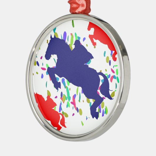 EQUESTRIAN SILBERNES ORNAMENT (Links)