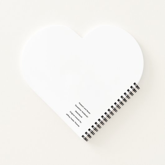 Equestrian Spiral Notebook Unlined Sketchbook  Notizblock (Rückseite)