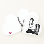 Equestrian Spiral Notebook Unlined Sketchbook  Notizblock (Innenseite)