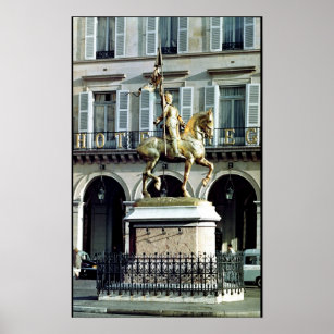 Equestrian statue of Joan of Arc Poster