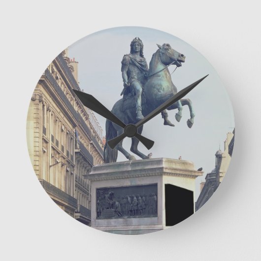 Equestrian Statue of King Louis XIV (1816-22) (bro Runde Wanduhr (Vorderseite)