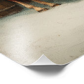 Equestrian Tartan Christmas Poster (Ecke)