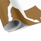 Equestrian Trail Riding Horse Silhouette Icon Geschenkpapier (Rolleneckpunkt)