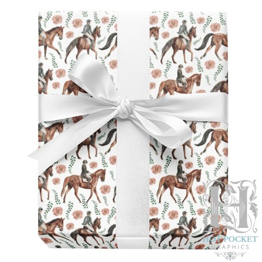Equestrian Wrapping Paper Geschenkpapier