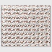 Equestrian Wrapping Paper Geschenkpapier (Flach)