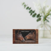Equestrier Property Broker Pferde Business Card Visitenkarte (Stehend Vorderseite)