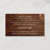 Equestrier Property Broker Pferde Business Card Visitenkarte (Rückseite)