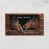 Equestrier Property Broker Pferde Business Card Visitenkarte (Vorderseite)