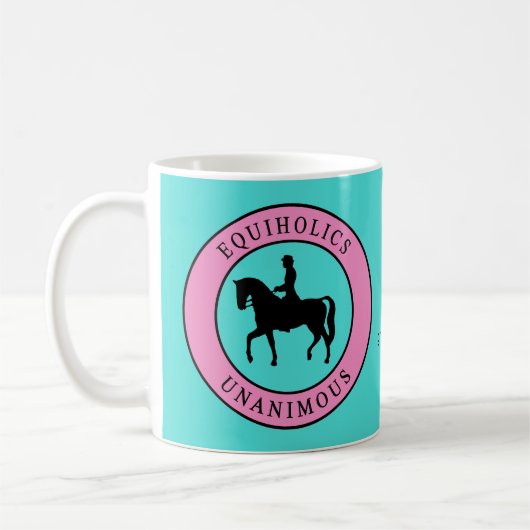 Equiholics einstimmiger englischer Reiter 1 Kaffeetasse (Links)