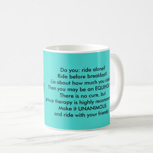 Equiholics Unanimous Barrel Racer Kaffeetasse (VorderseiteRechts)