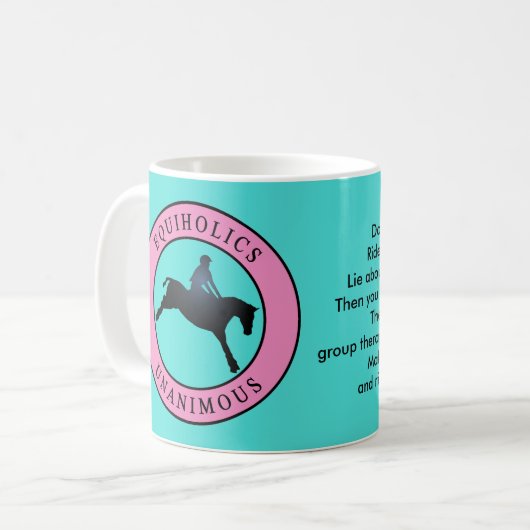 Equiholics Unanimous Cross Country Kaffeetasse (Vorderseite Links)