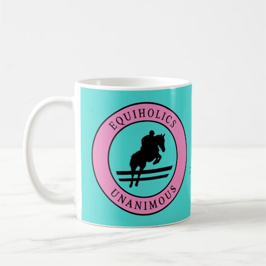 Equiholics Unanimous Hunter Jumper Kaffeetasse (Links)
