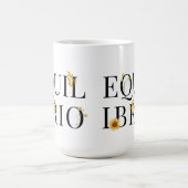 Equilibrio (con fiori gialli; Italiano) Kaffeetasse (Mittel)