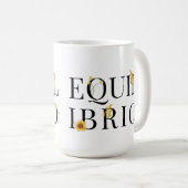 Equilibrio (con fiori gialli; Italiano) Kaffeetasse (VorderseiteRechts)