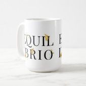 Equilibrio (con fiori gialli; Italiano) Kaffeetasse (Vorderseite Links)