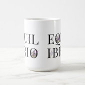 Equilibrio (con fiori viola; Italiano) Kaffeetasse (Mittel)