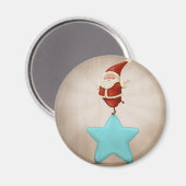 Equilibrist Santa Claus Magnet (Vorderseite/Rückseite)