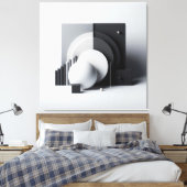 Equilibrium of Silent Geometry Leinwanddruck (Insitu (Schlafzimmer))