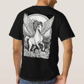 "Equine Aviator: Fly Horse T - Shirt" T-Shirt (Rückseite)