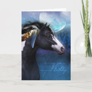 Equine Birthday Card - Spirit Horse Karte