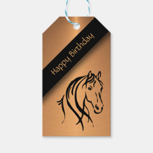 Equine Birthday Geschenkanhänger