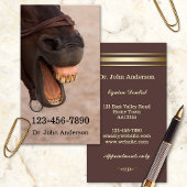 Equine Dentist Business Card Visitenkarte