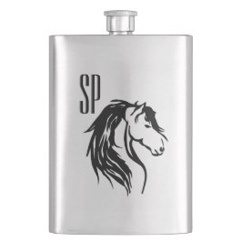 Equine Design Monogram Flachmann