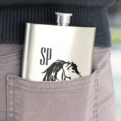 Equine Design Monogram Flachmann (Beispiel)