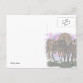 Equine Devotion~valentine Postkarte (Rückseite)