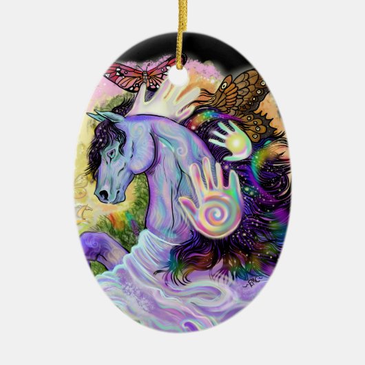 Equine Dreams Keramik Ornament (Vorne)